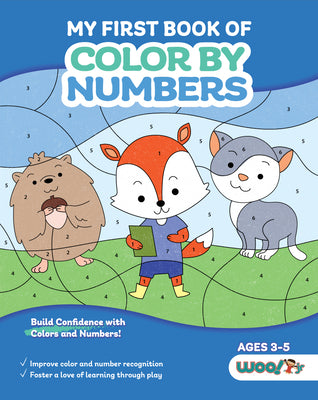 Cover Image for My First Book of Color by Numbers: (Build Confidence with Colors and Numbers) -- Woo! Jr. Kids Activities, Paperback