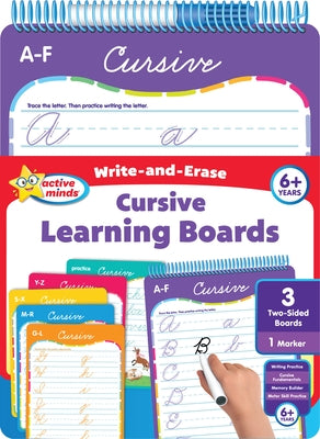 Cover Image for Active Minds Write-And-Erase Cursive Learning Boards -- Sequoia Children's Publishing, General Merchandise