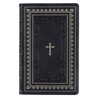 Cover Image for KJV Bible Deluxe Gift (Faux Leather, Black) -- Christian Art Gifts, Imitation Leather