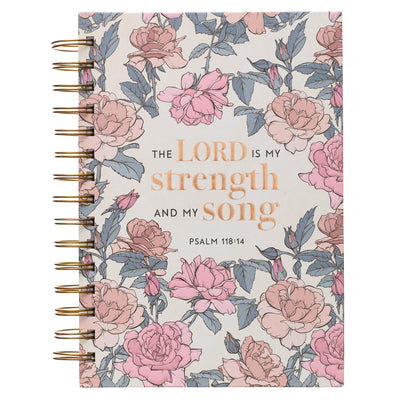 Cover Image for Large Wire Journal My Strength and My Song Psalm 118:14 -- Christian Art Gifts, Spiral