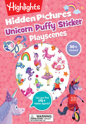 Cover Image for Unicorn Hidden Pictures Puffy Sticker Playscenes: Unicorn Hidden Pictures Puffy Sticker Playscenes (Highlights Puffy Sticker Playscenes): Unicorn Stic -- Highlights, Paperback