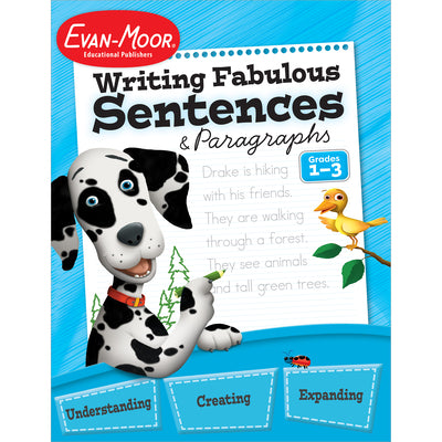 Cover Image for Writing Fabulous Sentences and Paragraphs, Grades 1-3 -- Evan-Moor Educational Publishers, Paperback