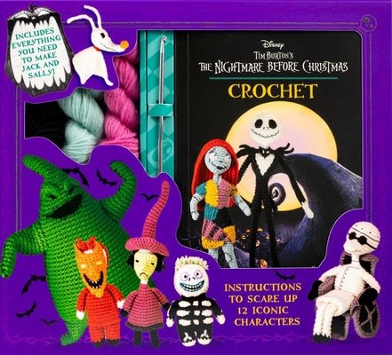 Cover Image for Disney Tim Burton's the Nightmare Before Christmas Crochet - Jack Skellington Amigurumi - Yarn, Safety Eyes, Crochet Hook and Instructional Booklet - -- Ilaria Caliri, Other