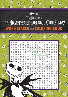 Cover Image for Disney Tim Burton's the Nightmare Before Christmas Word Search and Coloring Book -- Editors of Thunder Bay Press, Paperback