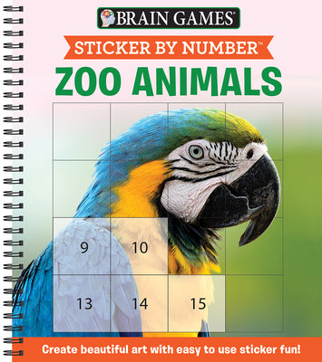 Cover Image for Sticker by Number: Zoo Animals -- Publications International Ltd, Spiral