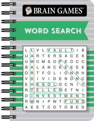 Cover Image for Brain Games - To Go - Word Search (Green) -- Publications International Ltd, Spiral Bound, Comb or Coil