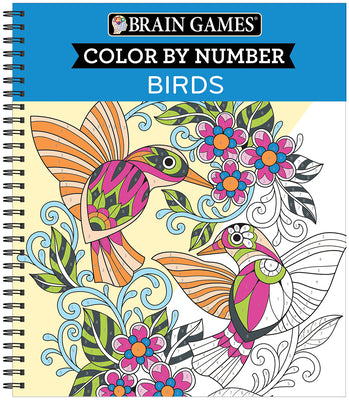 Cover Image for Brain Games - Color by Number: Birds -- Publications International Ltd, Spiral