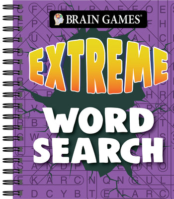 Cover Image for Brain Games - Extreme Word Search (Purple) -- Publications International Ltd, Spiral