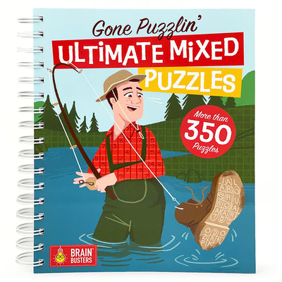 Cover Image for Gone Puzzlin' Ultimate Mixed Puzzles -- Parragon Books, Paperback