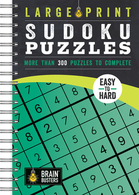 Cover Image for Large Print Sudoku Puzzles Green: More Than 300 Puzzles to Complete -- Parragon Books, Paperback