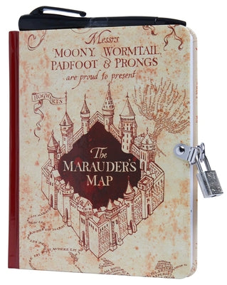 Cover Image for Harry Potter: Marauder's Map Invisible Ink Lock & Key Diary [With Pens/Pencils] -- Insight Editions, Mixed Media Product