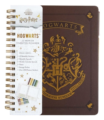 Cover Image for Harry Potter: Hogwarts 12-Month Undated Planner: (Harry Potter School Planner School, Harry Potter Gift, Harry Potter Stationery, Undated Planner) -- Insights, Spiral