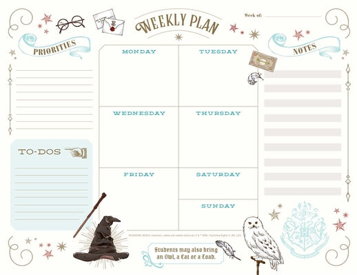 Cover Image for Harry Potter: Weekly Planner Notepad: (Harry Potter School Planner, Harry Potter Gift, Harry Potter Stationery, Undated Planner) -- Insights, Other
