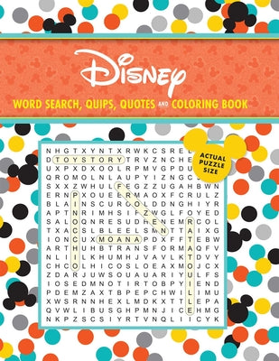 Cover Image for Disney Word Search, Quips, Quotes and Coloring Book -- Editors of Thunder Bay Press, Paperback