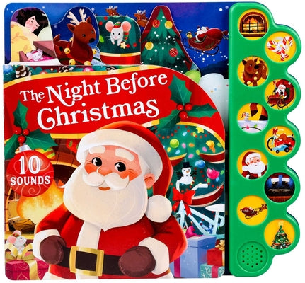 Cover Image for The Night Before Christmas 10-Button Sound Book - Christmas Board Book for Kids Ages 6-8 -- Clement C. Moore, Board Books