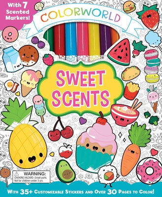 Cover Image for Colorworld: Sweet Scents: With 35+ Customizable Stickers and Over 30 Pages to Color! -- Editors of Silver Dolphin Books, Other
