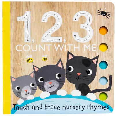 Cover Image for Touch and Trace: 1, 2, 3 Count with Me (Board Book for Babies and Toddlers 0-2 Years Old) -- Editors of Silver Dolphin Books, Board Books