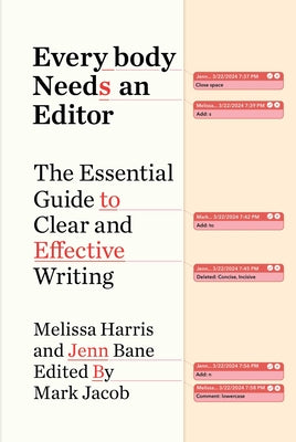 Cover Image for Everybody Needs an Editor: The Essential Guide to Clear and Effective Writing -- Melissa Harris, Hardcover