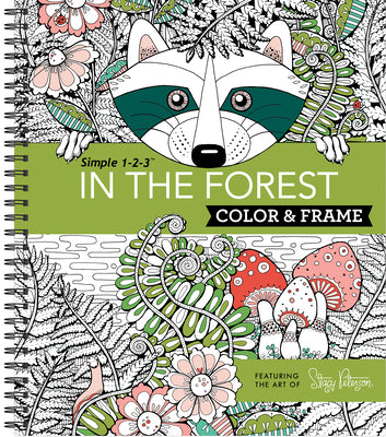 Cover Image for Color & Frame - In the Forest (Adult Coloring Book) -- New Seasons, Spiral