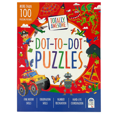 Cover Image for Totally Awesome Dot-To-Dot Puzzles -- Parragon Books, Paperback