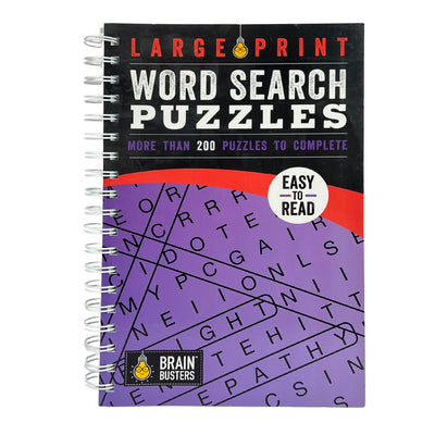 Cover Image for Large Print Word Search Puzzles Purple: More Than 200 Puzzles to Complete -- Parragon Books, Spiral