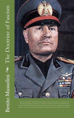 Cover Image for The Doctrine of Fascism -- Benito Mussolini, Paperback