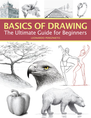 Cover Image for Basics of Drawing: The Ultimate Guide for Beginners -- Leonardo Pereznieto, Paperback
