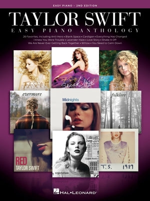 Cover Image for Taylor Swift Easy Piano Anthology - 2nd Edition: Easy-Level Song Arrangements with Lyrics -- Taylor Swift, Paperback