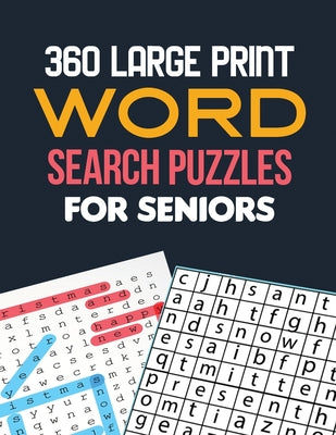 360 Large Print Word Search Puzzles for Seniors: Word Search Brain Workouts, Word Searches to Challenge Your Brain, Brian Game Book for Seniors in Thi -- Voloxx Studio, Paperback