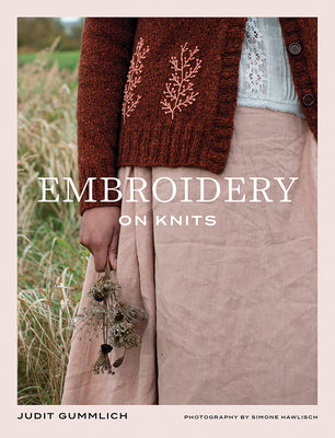 Cover Image for Embroidery on Knits: 18 Nature-Inspired Templates for Stitching on Wool -- Judit Gummlich, Paperback