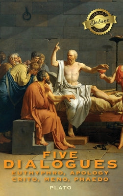 Cover Image for Five Dialogues: Euthyphro, Apology, Crito, Meno, Phaedo (Deluxe Library Edition) -- Plato, Hardcover