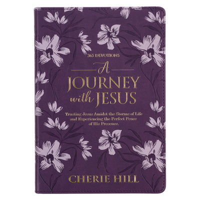Cover Image for A Journey with Jesus: 365 Devotions -- Cherie Hill, Imitation Leather