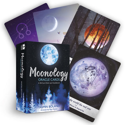 Cover Image for Moonology Oracle Cards: A 44-Card Moon Astrology Oracle Deck and Guidebook -- Yasmin Boland, OO
