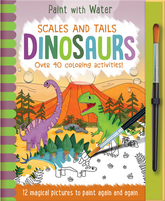 Cover Image for Scales and Tails - Dinosaurs: Reusable, Mess-Free Activity Book for Kids Ages 3+ -- Jenny Copper, Hardcover