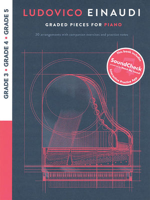 Cover Image for Ludovico Einaudi - Graded Pieces for Piano Book/Online Audio -- Ludovico Einaudi, Paperback