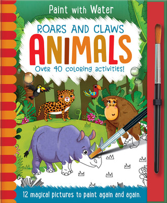 Cover Image for Roars and Claws - Animals: Reusable, Mess-Free Activity Book for Kids Ages 3+ -- Jenny Copper, Hardcover