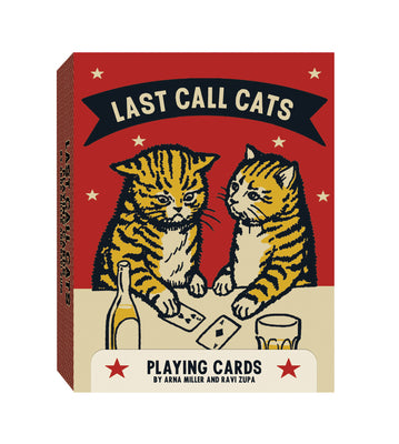 Cover Image for Last Call Cats Playing Cards -- Arna Miller, Board Games