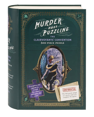 Cover Image for Murder Most Puzzling: The Clairvoyants' Convention 500-Piece Puzzle -- Stephanie Von Reiswitz, Board Games