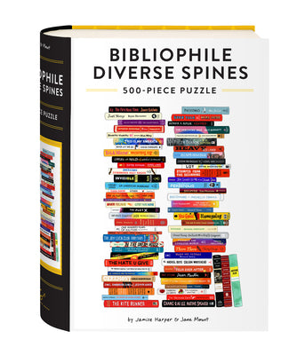 Cover Image for Bibliophile Diverse Spines 500-Piece Puzzle -- Jamise Harper, OO
