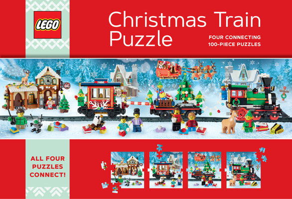 Cover Image for Lego Christmas Train Puzzle: Four Connecting 100-Piece Puzzles -- Lego, Other