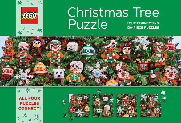 Cover Image for Lego Christmas Tree Puzzle: Four Connecting 100-Piece Puzzles -- Lego, Other