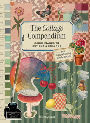 Cover Image for The Collage Compendium: 2,000 Images to Cut Out & Collage -- Roomytown, Paperback