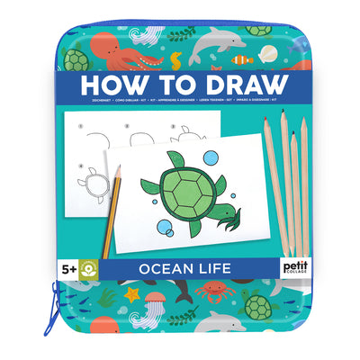 Cover Image for How to Draw Ocean Life -- Petit Collage, Paperback
