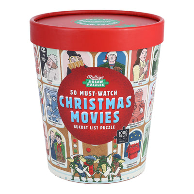 Cover Image for 50 Must-Watch Christmas Movies Bucket List 1000-Piece Jigsaw Puzzle -- Ridley's Games, Other