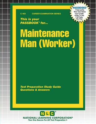 Cover Image for Maintenance Man (Worker) -- Passbooks, Paperback