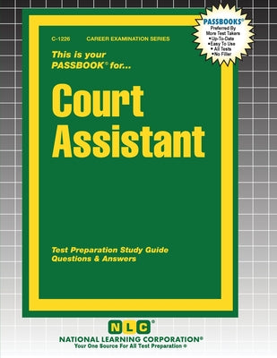Cover Image for Court Assistant -- Passbooks, Paperback