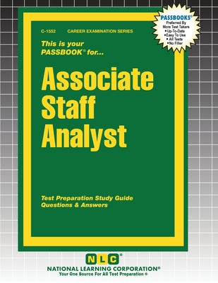 Cover Image for Associate Staff Analyst -- Passbooks, Paperback