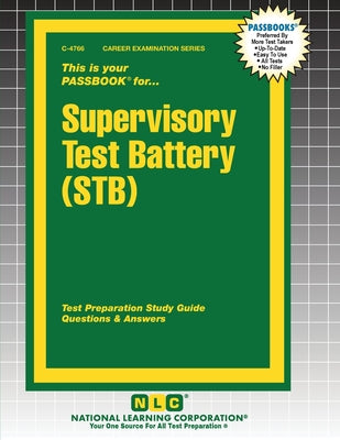 Cover Image for Supervisory Test Battery (STB) -- Passbooks, Paperback