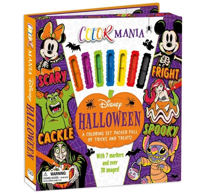 Cover Image for Disney Halloween: Colormania: A Coloring Set Packed Full of Tricks and Treats, Including 7 Markers and 30 Images! -- Igloobooks, Other