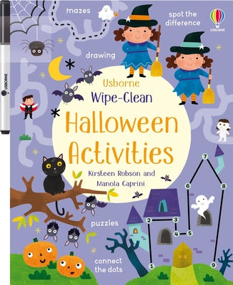 Cover Image for Wipe-Clean Halloween Activities: A Halloween Book for Children -- Kirsteen Robson, Paperback